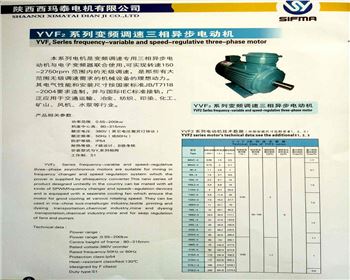YVF2變頻電機技術數據